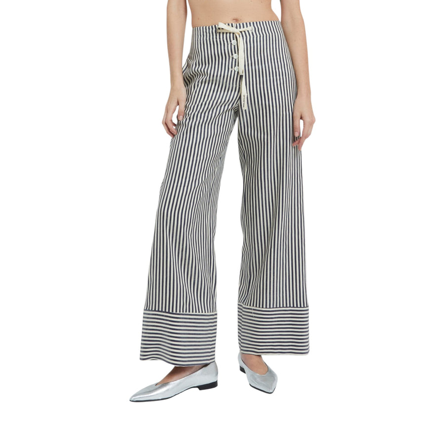 Pantalone donna palazzo in lino