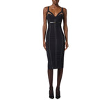 Abito donna in crêpe leggero con tulle