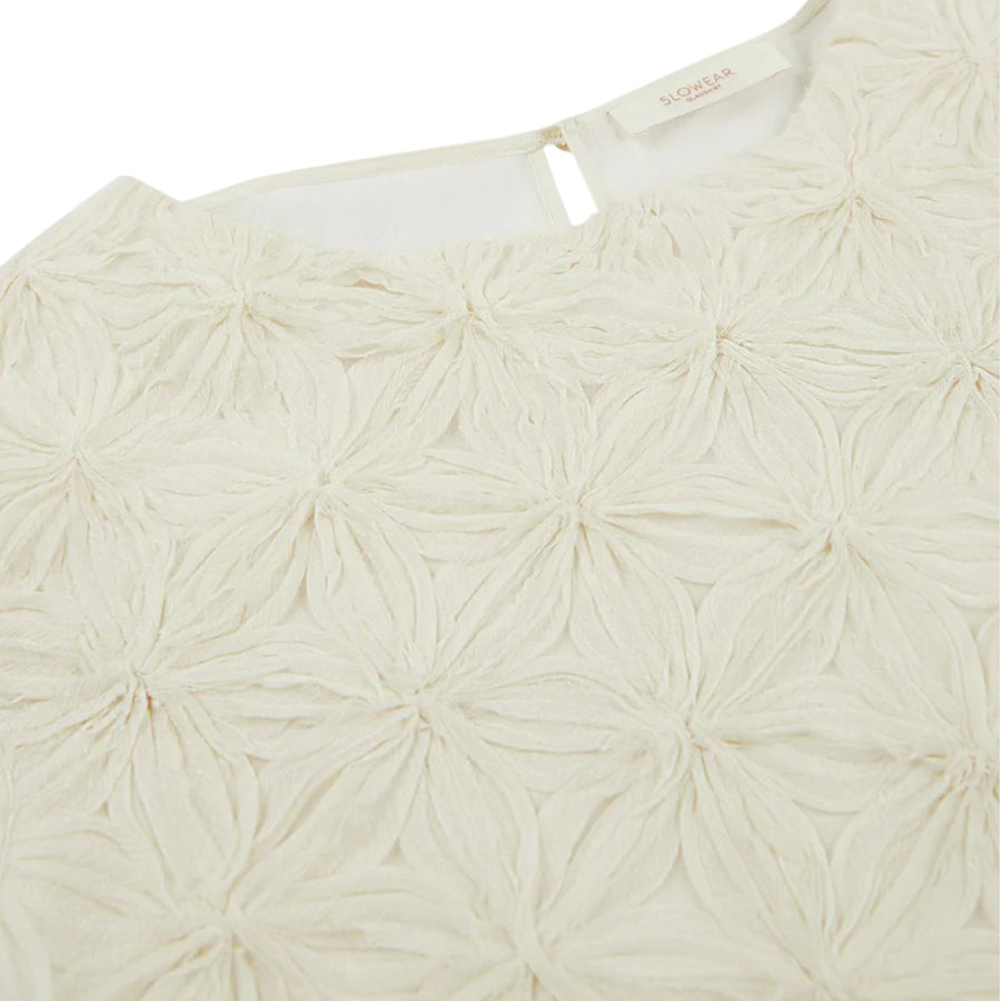 Camicia donna in toulle ricamato