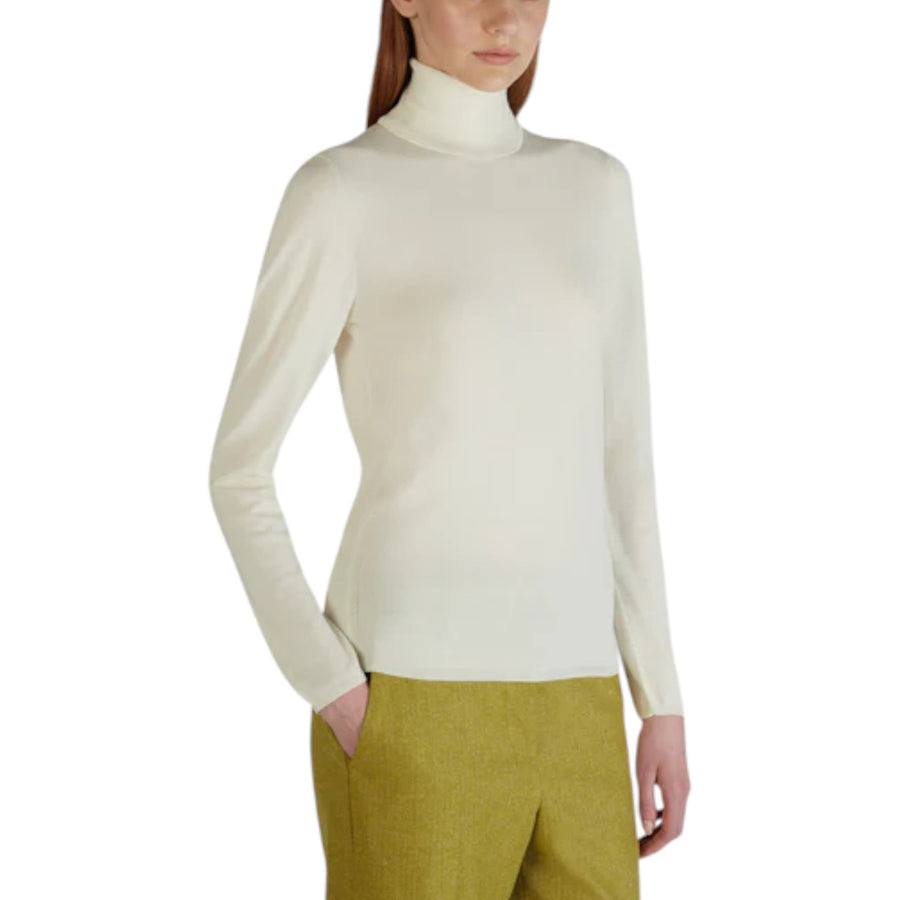 Dolcevita donna slim fit in Flexwool certificato