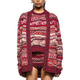 Cardigan donna oversize iconic jacquard