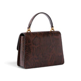 Borsa donna a mano Mini Love Bag One Top Handle Light in pelle con stampa pitone