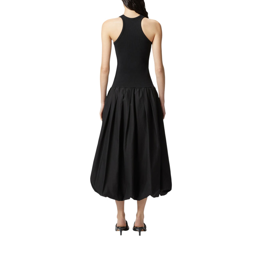 Vestito donna midi gonna a palloncino