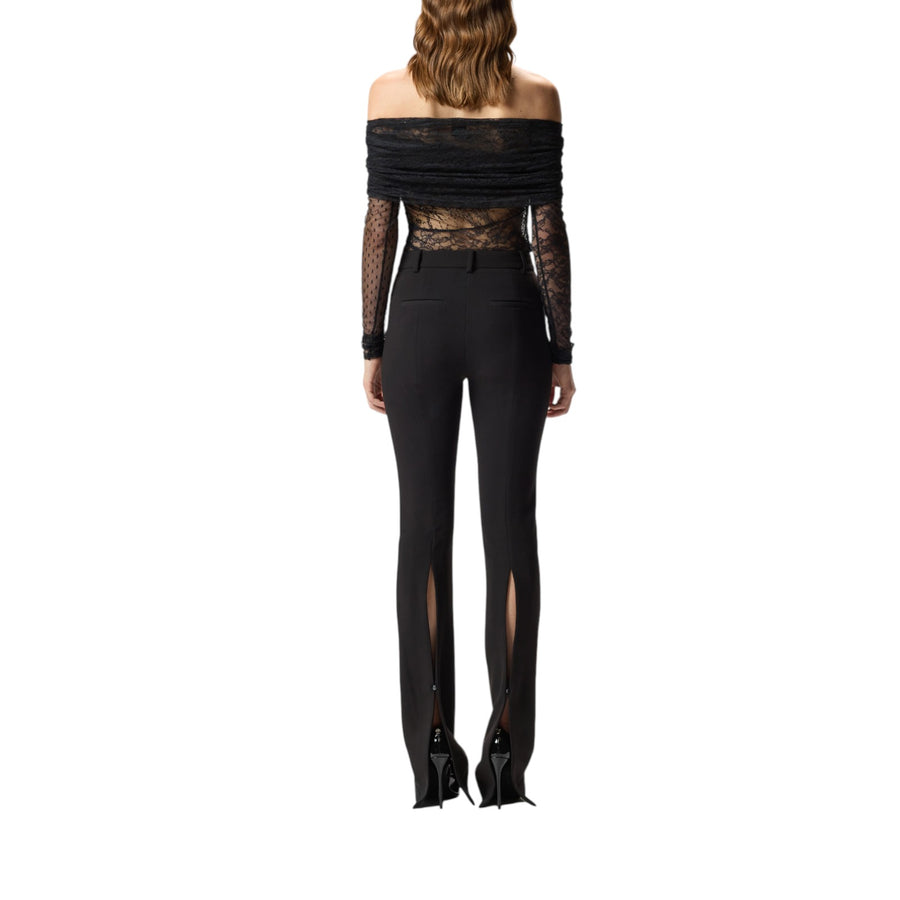 Maglia body donna in pizzo effetto patchwork