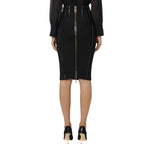 Gonna donna in neoprene con dettagli corsetto