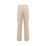 Pantaloni donna a sigaretta in cady