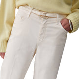 Pantaloni donna flare con cintura