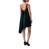 Abito donna asimmetrico in raso