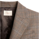 Giacca doppiopetto regular fit in lana stretch