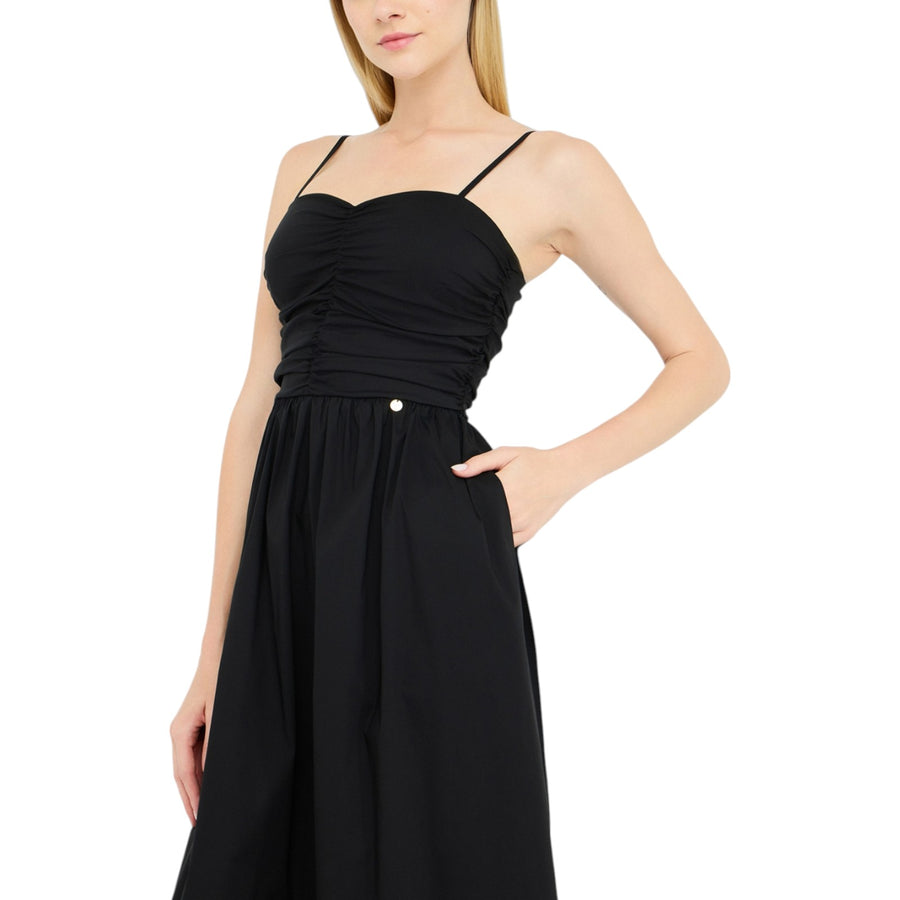 Vestito donna lungo in popeline