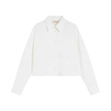 Camicia donna boxy in cotone pesante