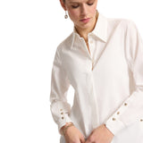 Camicia donna ampia in popeline