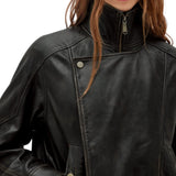 Giacca donna in pelle