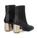 Stivaletti donna in pelle con logo