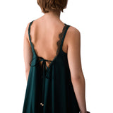 Abito donna asimmetrico in raso