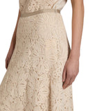 Gonna donna wide fit in pizzo macramè