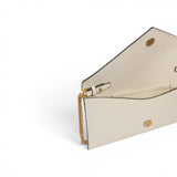 Borsa donna a bustina piccola in pelle liscia con logo Love Birds