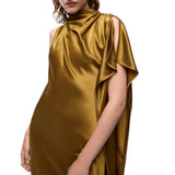 Abito Donna lungo monospalla in satin