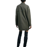 Giacca donna oversize con gilet interno