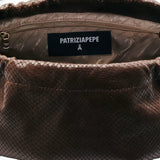 Bubble donna Clutch piccola in pelle stampa pitone