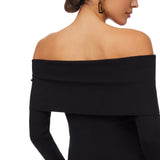 Maglia donna con scollo bardot