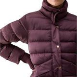 Giubbotto donna imbottito in nylon lucido