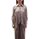 Camicia donna con stampa pitone