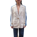 Giacca donna con dettagli in denim