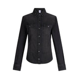 Camicia donna in denim con strass