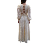 Abito donna lungo in pizzo