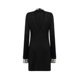 Abito donna in jersey con ricamo