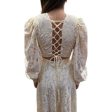 Abito donna lungo in pizzo