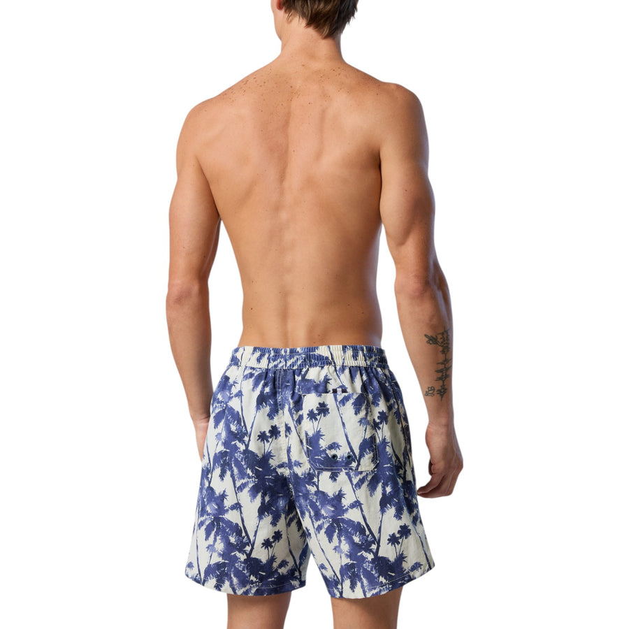 Boxer uomo mare con stampa washed