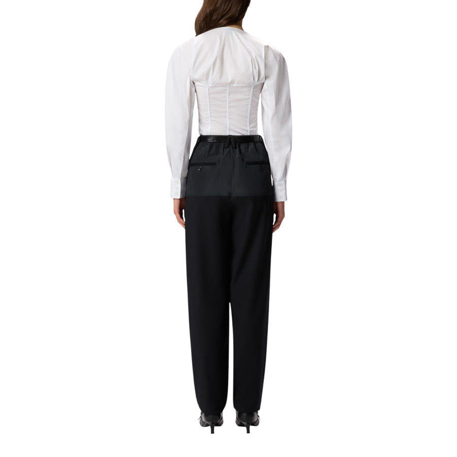 Camicia donna bustier in popeline