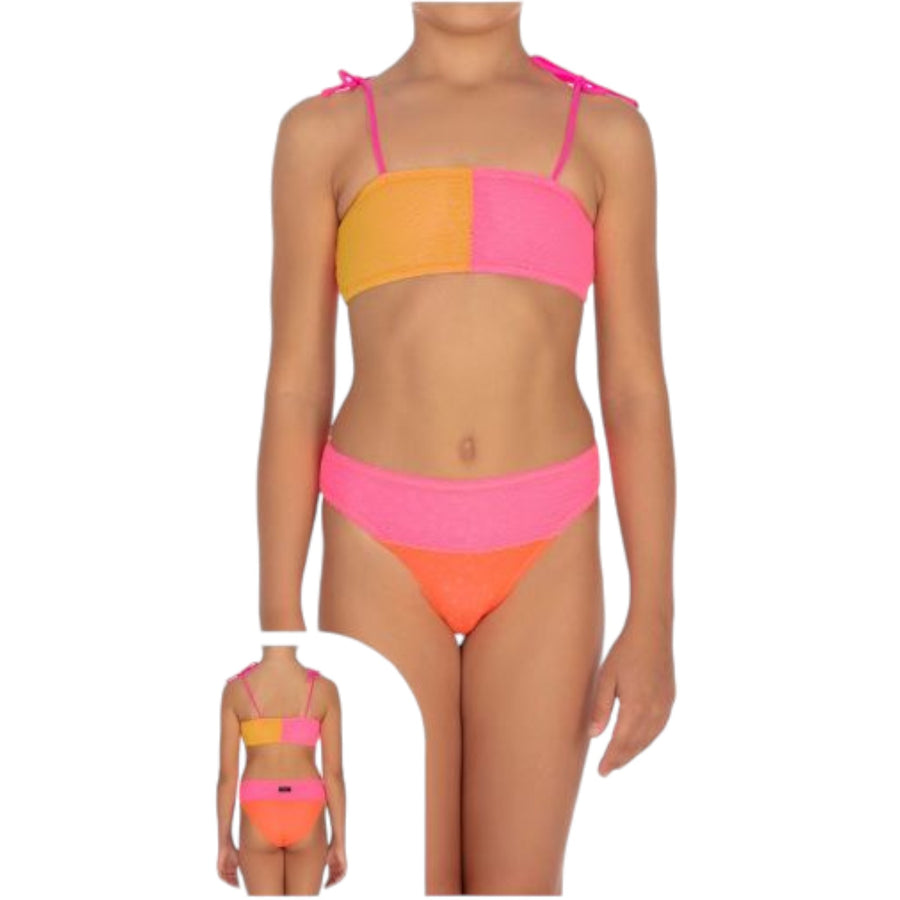 Bikini fascia con slip fisso bimba