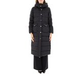 Piumino donna lungo con cappuccio