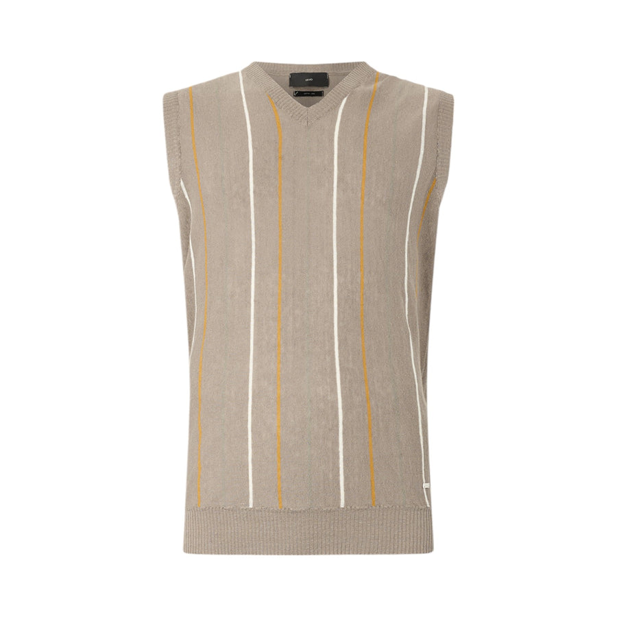 Gilet in lino e cotone