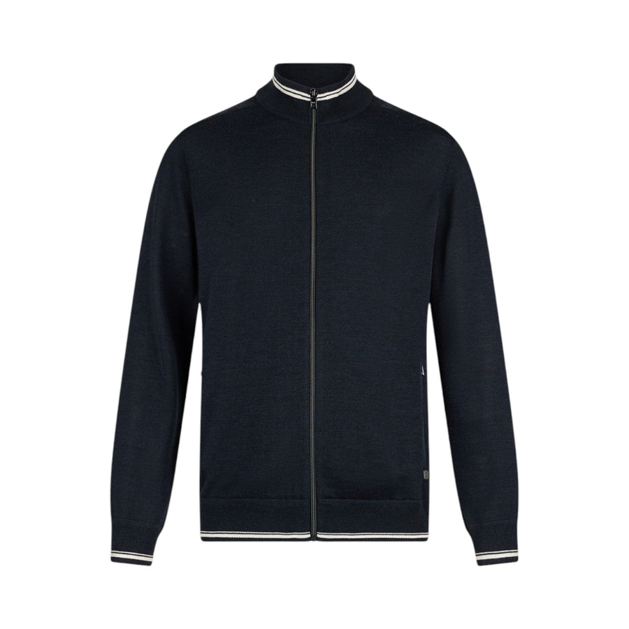 Maglia uomo blu con zip