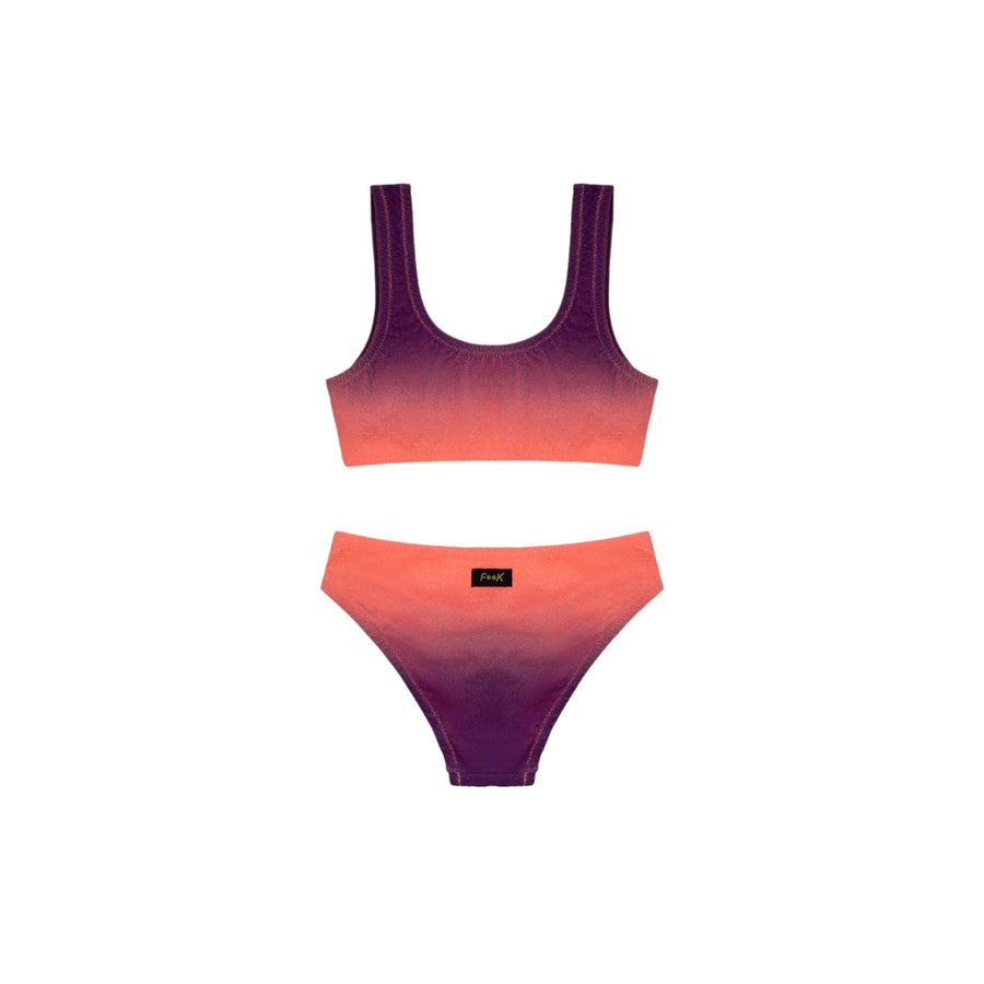 Bikini top e slip fisso visionary dose bimba