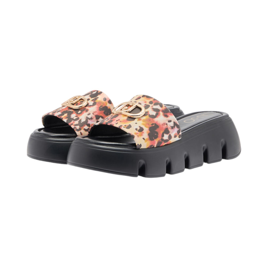 Ciabatta donna platform animalier