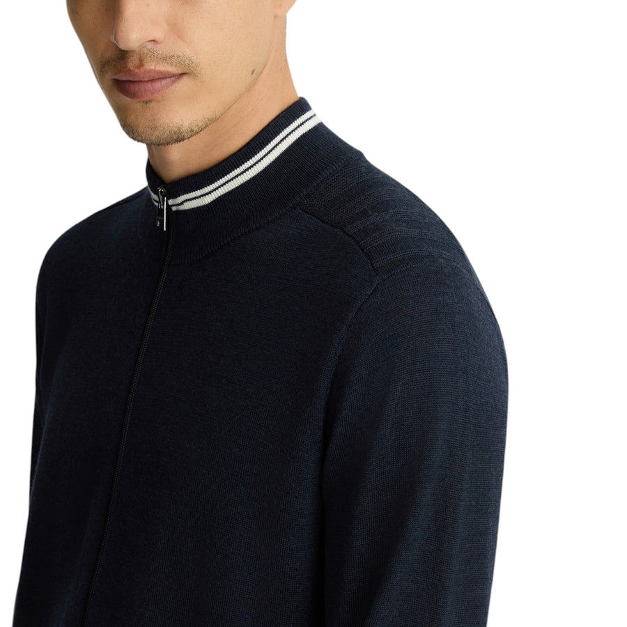Maglia uomo blu con zip