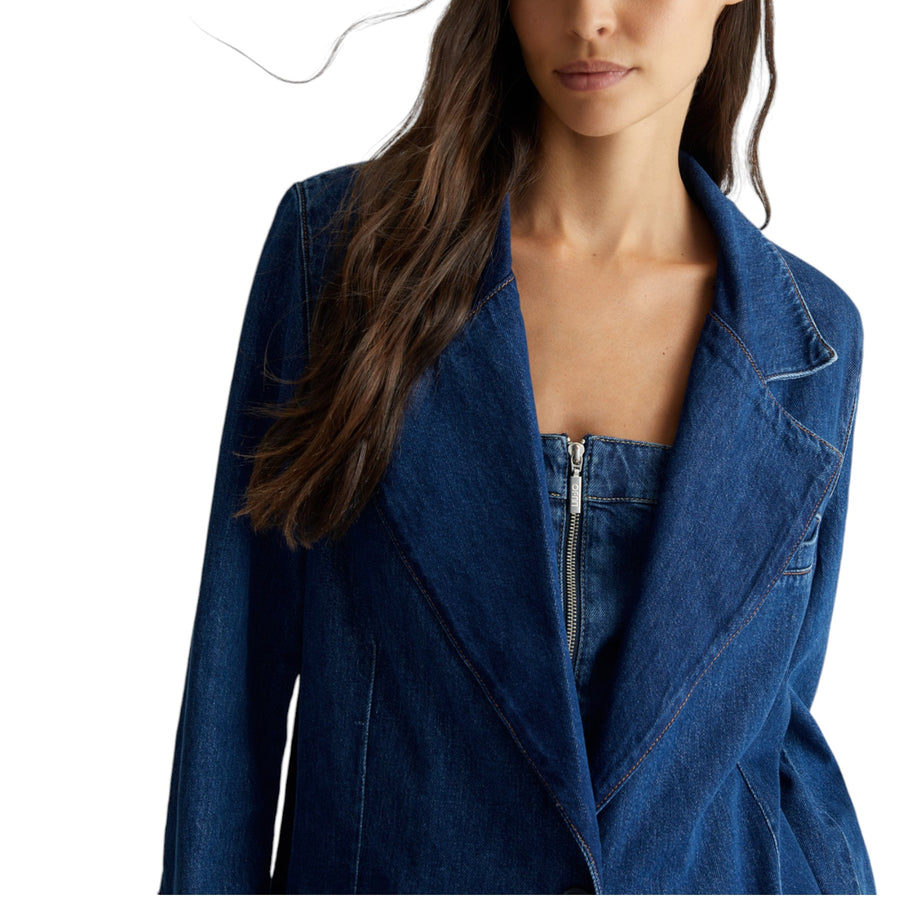 Cappotto donna in denim