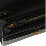 Portafoglio donna in pelle full strass con tracolla