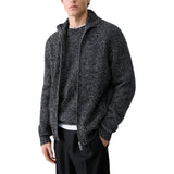 Maglia uomo in bouclé con zip