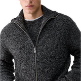 Maglia uomo in bouclé con zip