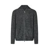 Maglia uomo in bouclé con zip
