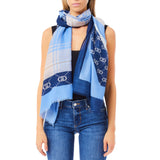 Stola donna con stampa check