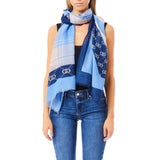 Stola donna con stampa check