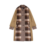 Cappotto donna patchwork tecnico