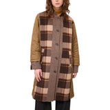 Cappotto donna patchwork tecnico